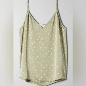 Babaton Everly Crescent Moon Camisole in Sage Frost / Frappe - Size XXS